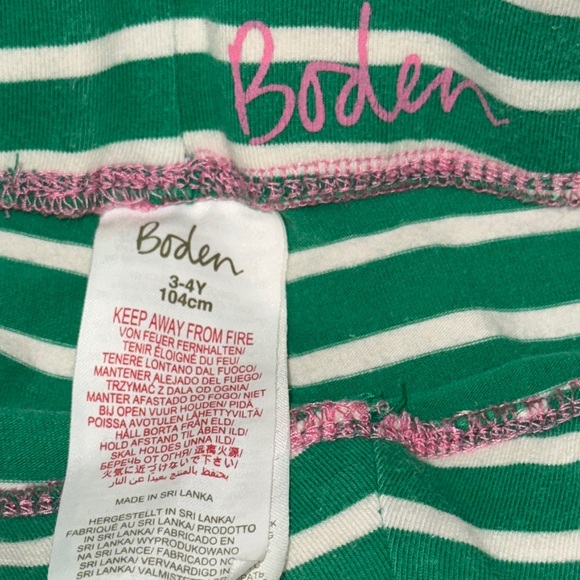 Boden green and white striped leggings - Picture 4 of 4